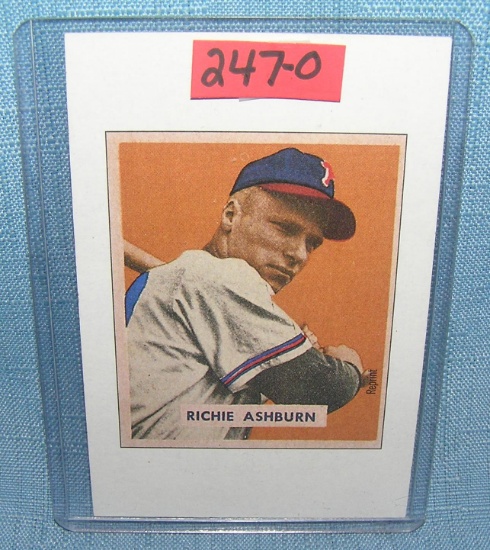 Richie Ashburn Baseball card