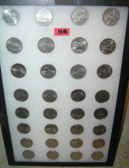 Collection of vintage US state quarters
