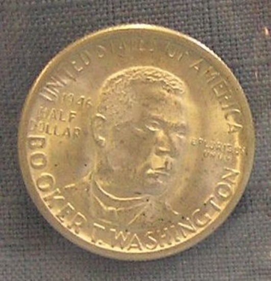 All silver Booker T. Washington commemorative coin