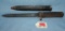 WWII fighting bayonet with scabbard