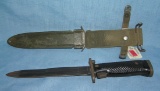 US Marine Corp WWII bayonet with scabbard