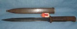 WWII bayonet with scabbard