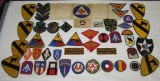 WWII military veterans patch collection