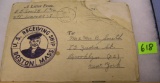 WWII letter and booklet from the US NAVY