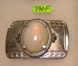 Large pearl shaped decorative belt buckle