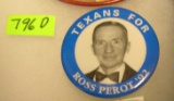 Texans for Ross Perot  in '92 campaign button