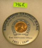 Early Ridgewood bank advertising mirror