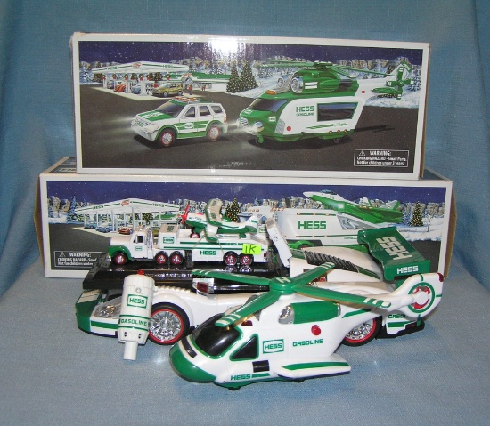 HESS toys and pair of empty display boxes
