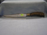 Bone handled knife w/ sterling silver highlights