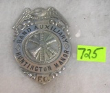 Vintage Huntington fire badge