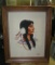 Native American Indian needle point