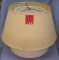 Group of four vintage lampshades one silk
