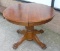 Antique oak round table