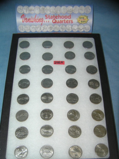 Large collection of US state quarters