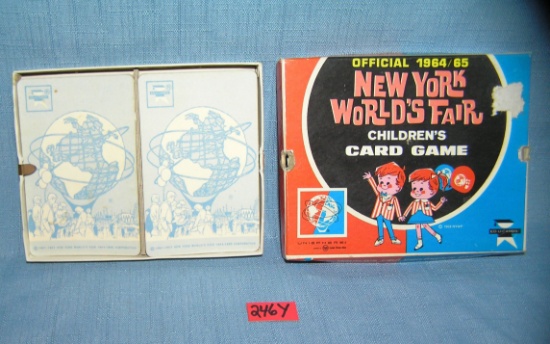 Vintage 1964 NY World's Fair card game in original box