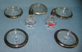 Group of sterling silver and silver plate accessories