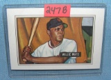 Willie Mays Bowman reprint Baseball card