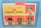 American League 1960's strike out leaders Baseball card