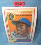Hank Aaron oversized all star baseball card