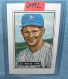 Whitey Ford Bowman reprint all star baseball card