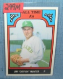 Jim Catfish Hunter all star baseball card