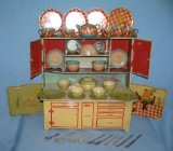 Antique childs hoosier baking cabinet