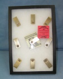 Collection of vintage gold plated money clips