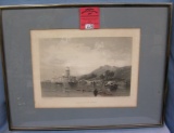 Antique print titled in the Gulf of Venice