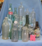 Collection of vintage and antique bottles