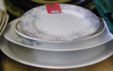 Group of five vintage serving plates and platters