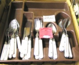 Box of stainless steel silver ware
