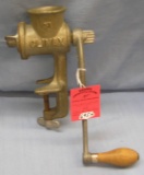 Antique meat grinder by Climax