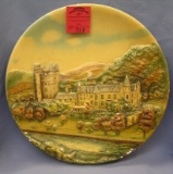 Hand painted wall plaque made in England