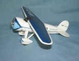 All cast metal Lockheed Winnie Mae propeller plane