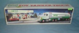 HESS gasoline Co. delivery tanker truck with box