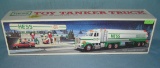 HESS gasoline Co. delivery tanker truck with box