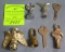 Group of vintage finials and keys