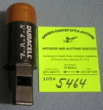 Duracell battery shaped whistle and compass