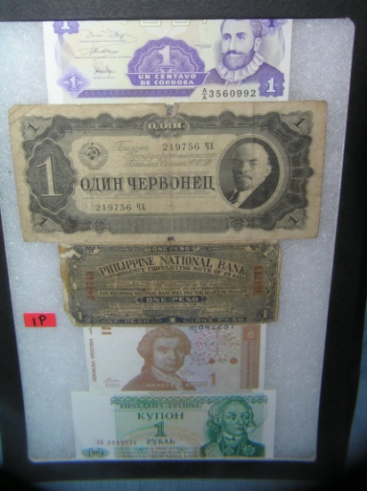 Collection of vintage world currency