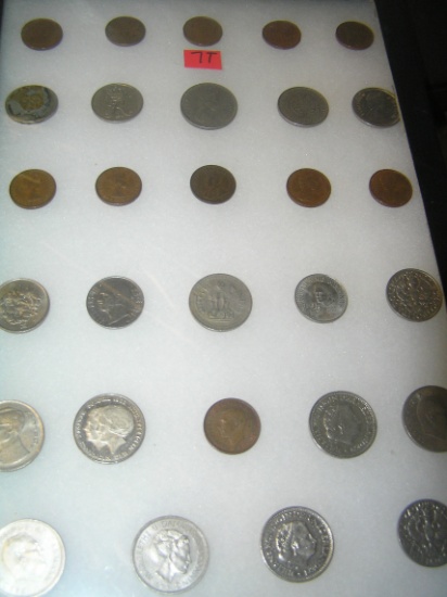 Collection of world coins