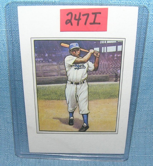 Jackie Robinson Bowman reprint Baseball card