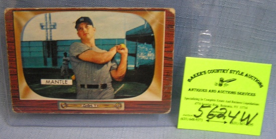 Vintage Bowman Mickey Mantle baseball card