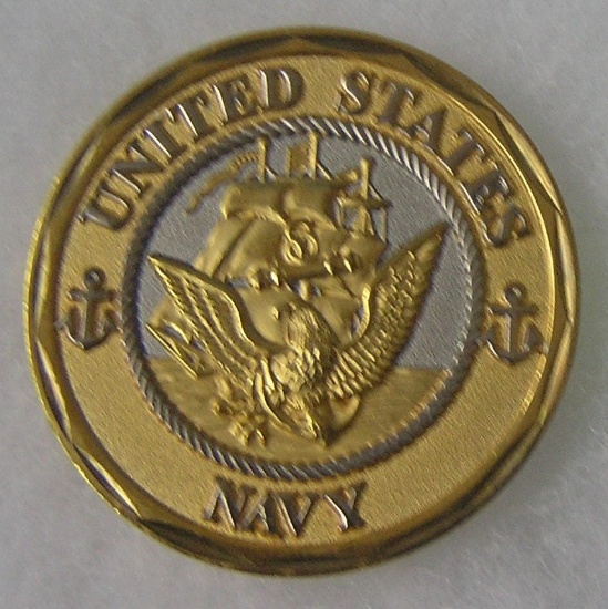 US Navy bronze medal with silver highlights