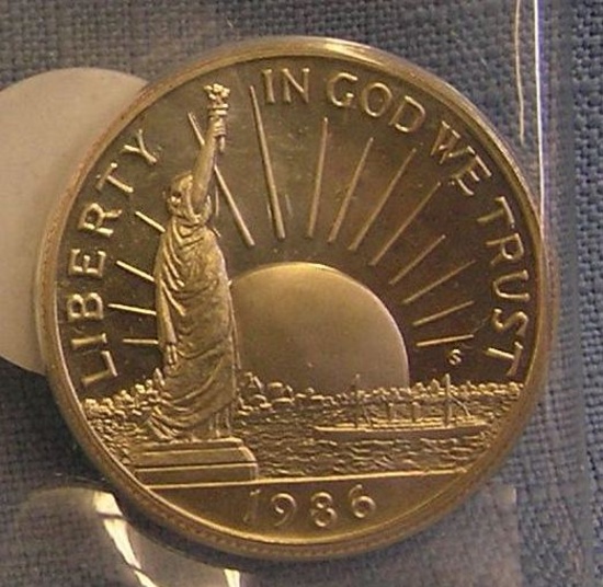 Vintage liberty commemorative half dollar coin