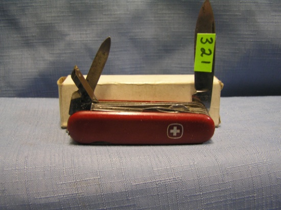 Vintage Swiss Army knife with original box