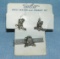 Vintage Roy Rogers cuff links and tie bar set