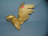 Gold guilded solid brass rooster