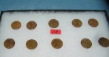 Group of early Lincoln pennies with 1 Indian head penny