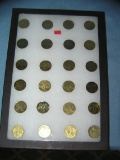 Collection of vintage brass tokens