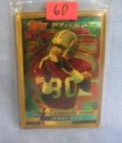 Vintage Jerry Rice solid bronze all star football card